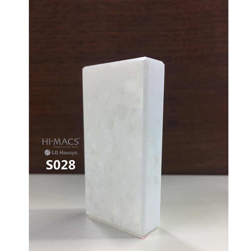  Đá tủ bếp nhân tạo đơn sắc S028 Alpine White
