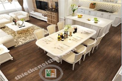Mặt tủ bếp nhân tạo tại chung cư Sunrise City
