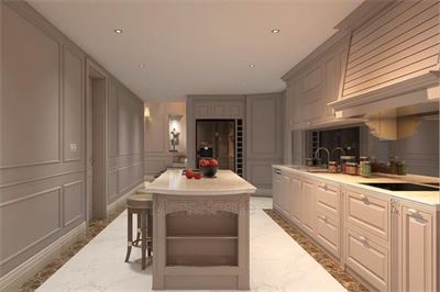 Thi công đá tủ bếp nhân tạo căn hộ cao cấp Keangnam