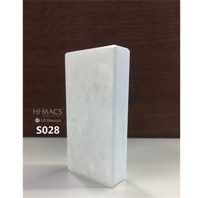 Đá tủ bếp nhân tạo đơn sắc S028 Alpine White