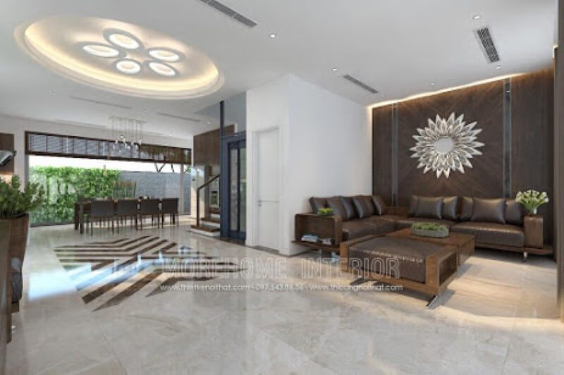 Gương trang trí cao cấp với họa tiết hoa tinh tế treo nơi phòng khách vừa đẹp vừa thu hút tài lộc cho ngôi nhà